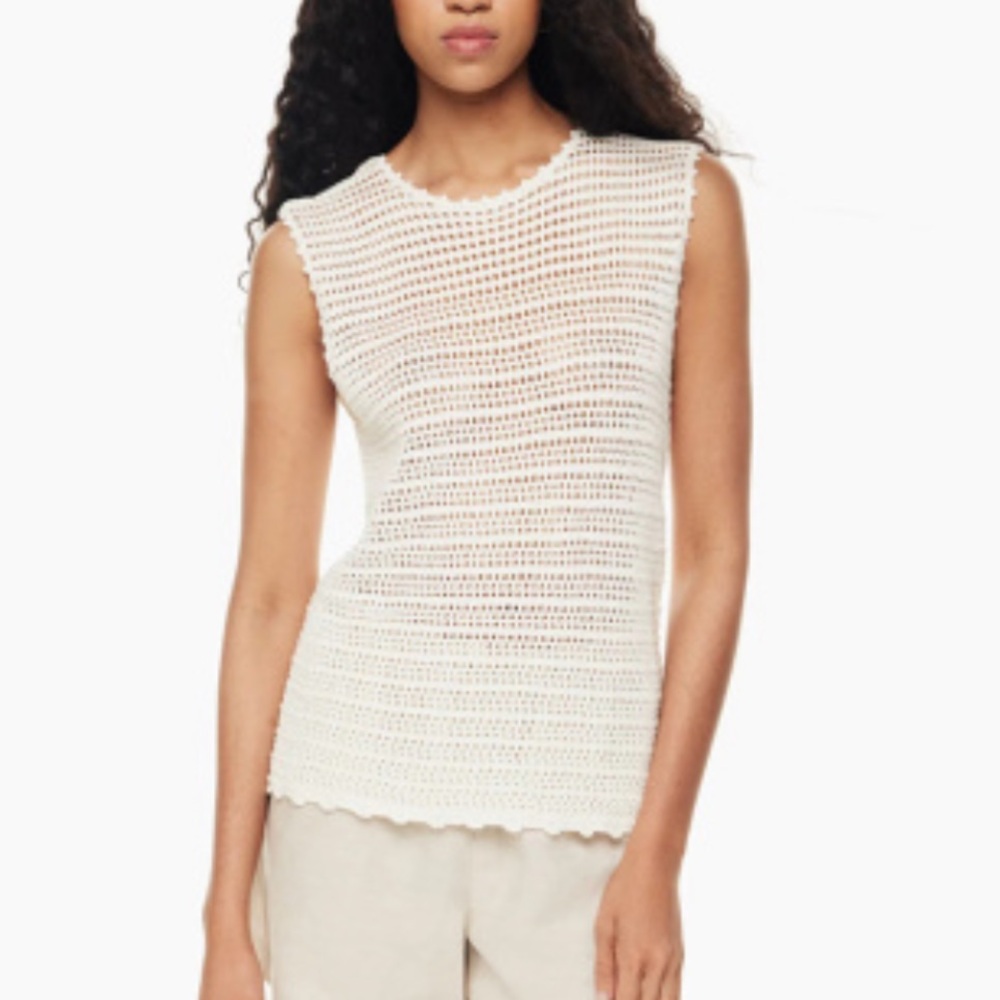 Wilfred Peek Crocheted knit tank top